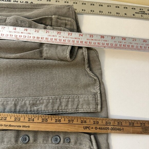 St Durant Mens Long Sleeve Button Up Shirt Grey Thick Distressed Large Cotton - Picture 6 of 9